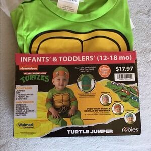 NWT TMNT Turtle Jumper 12-18 Months Halloween Costume Rubies Brand